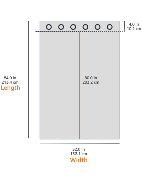 Cortinas Opacas Amazon Basics 2 Paneles 132x213 cm Blanco Cortinas Opacas Amazon Basics 2 Paneles 132x213 cm Blanco