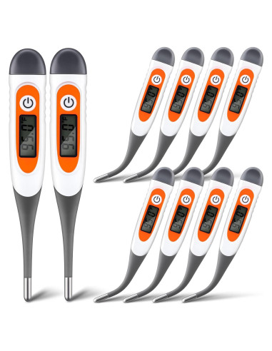 Termómetro Digital Oral TrelaCo 10 Pcs para Adultos - Lectura Rápida