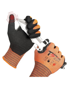 Guantes Resistentes a Cortes ANSI A9 Naranja XL - 1 Par