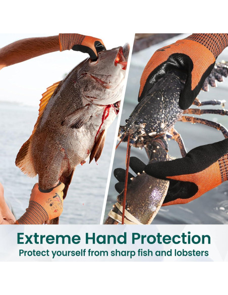 Guantes Resistentes a Cortes ANSI A9 Naranja XL - 1 Par Guantes Resistentes a Cortes ANSI A9 Naranja XL - 1 Par