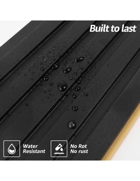 Paneles de Wainscoting WPC Art3d 16 Piezas 121.9x15.2cm Negro Paneles de Wainscoting WPC Art3d 16 Piezas 121.9x15.2cm Negro