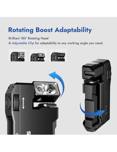 Linterna EDC Recargable WUBEN G5 400 Lúmenes + F5 500LM