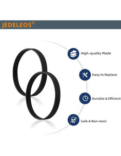Cinturones de Reemplazo JEDELEOS E0105 para Aspiradora Eureka NEU100 NEU102 (Paquete de 2) 2