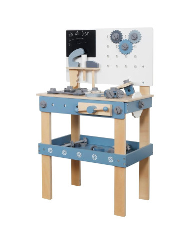 Banco de herramientas de madera Touch Us 51 piezas para niños