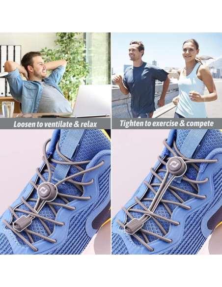Cintas de Zapatos Sin Atar RJ-Sport 2 Paquetes Ajustables Cintas de Zapatos Sin Atar RJ-Sport 2 Paquetes Ajustables