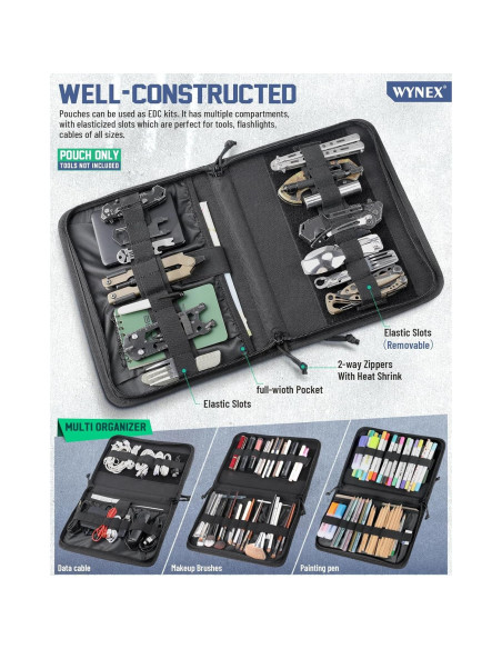 Bolsa Administrativa Molle Wynex para Tabletas 9-11" Negra Bolsa Administrativa Molle Wynex para Tabletas 9-11" Negra