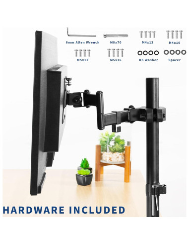 Soporte Universal de Monitor VIVO MOUNT-POLE01A 17-32" Negro