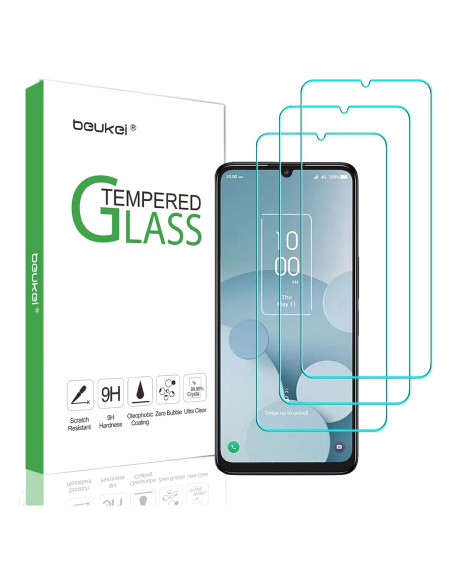 Protector de Pantalla Vidrio Templado Beukei para TCL 40 XL 5G Protector de Pantalla Vidrio Templado Beukei para TCL 40 XL 5G