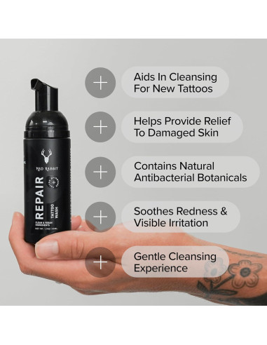 Jabón para Cuidado de Tatuajes Mad Rabbit 60ml - Sin Fragancia