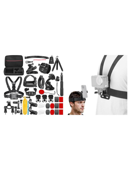 Kit de Accesorios 50 en 1 NEEWER para Cámaras de Acción y Teléfonos Kit de Accesorios 50 en 1 NEEWER para Cámaras de Acción y Teléfonos