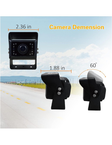 Cámara de Respaldo HD VECLESUS VC4 con Conector Universal 4 Pines