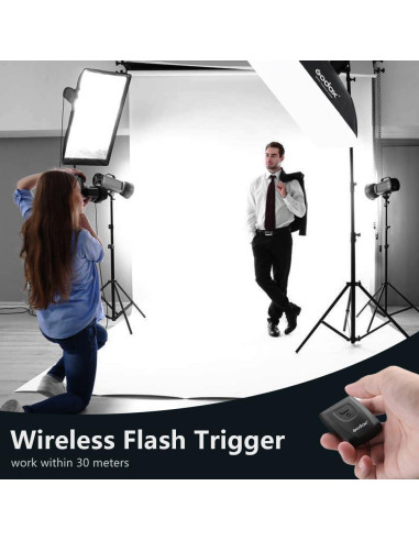 Kit de Flash de Estudio Godox K180A con 2 Softbox 180W