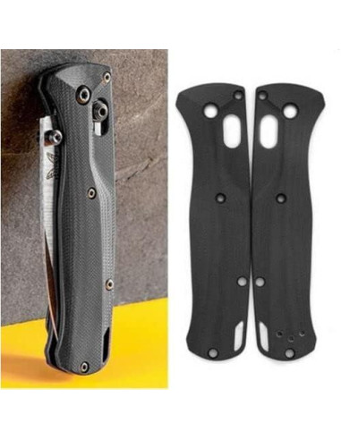 Parches de Agarre G10 para Cuchillo Benchmade Bugout 535 Negro