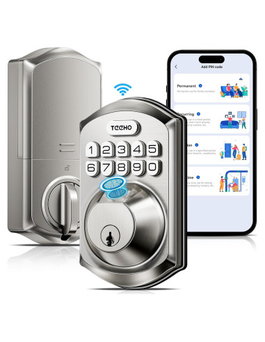Cerradura Inteligente TEEHO TE012W WiFi con Huella Dactilar