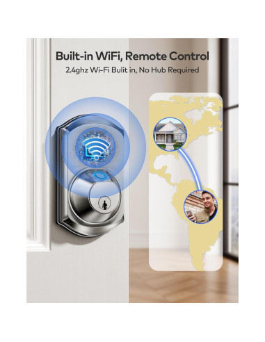 Cerradura Inteligente TEEHO TE012W WiFi con Huella Dactilar