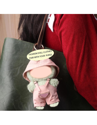 Conjunto de Ropa Rosa para Muñeca de 17cm Beem Jun