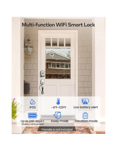 Cerradura Inteligente TEEHO TE012W WiFi con Huella Dactilar