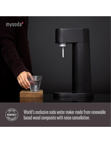 Máquina de Agua Espumosa Mysoda Woody 1L - Silenciosa y Ecológica Máquina de Agua Espumosa Mysoda Woody 1L - Silenciosa y Ecológica