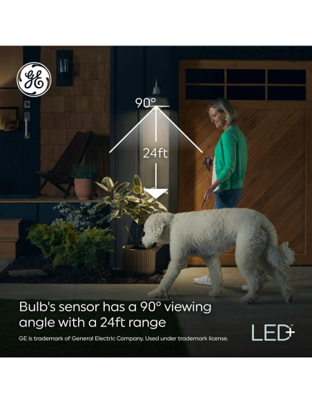 Bombillas LED+ GE con Sensor de Movimiento 12W Luz Diurna (2 Pzs) Bombillas LED+ GE con Sensor de Movimiento 12W Luz Diurna (2 Pzs)