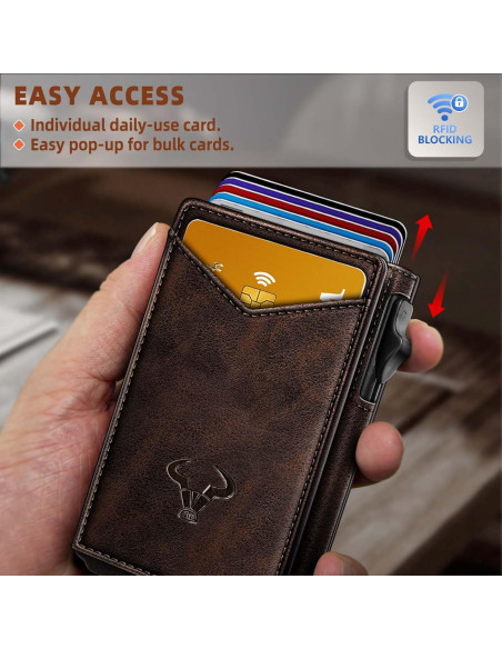 Billetera Slim Bulliant para Hombre con Clip y 9 Tarjetas Billetera Slim Bulliant para Hombre con Clip y 9 Tarjetas