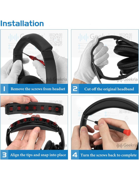 Pad de diadema Geekria para Bose QuietComfort 35 II y QC45 Pad de diadema Geekria para Bose QuietComfort 35 II y QC45