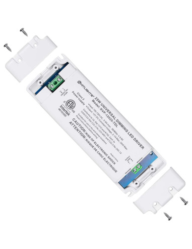 Transformador LED Dimmable HitLights 25W 12V CC, Compatible con Dimmers