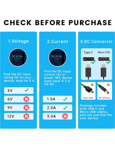 Cable de carga USB C y Micro para altavoces Bose y Sony