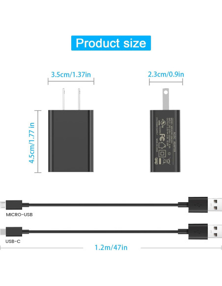 Cable de carga USB C y Micro para altavoces Bose y Sony Cable de carga USB C y Micro para altavoces Bose y Sony