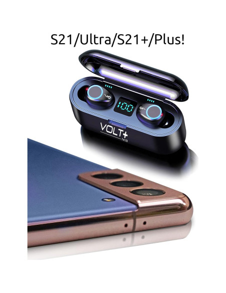 Auriculares Inalámbricos Bluetooth 5.3 Volt Plus F9 con PowerBank 2000mAh Auriculares Inalámbricos Bluetooth 5.3 Volt Plus F9 con PowerBank 2000mAh