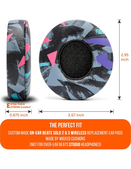 Almohadillas de Repuesto Wicked Cushions para Beats Solo 2 y 3 - Negro Almohadillas de Repuesto Wicked Cushions para Beats Solo 2 y 3 - Negro