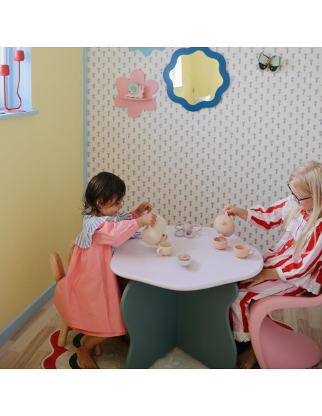 Juego de Té de Silicona Mushie para Bebés - 4 Piezas Rosa Juego de Té de Silicona Mushie para Bebés - 4 Piezas Rosa