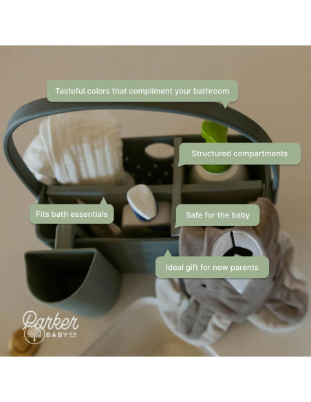 Inserts para Caddy de Baño Parker Baby | Divisores Ajustables Inserts para Caddy de Baño Parker Baby | Divisores Ajustables