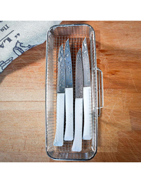 Set de 4 cuchillos de steak Opinel Bon Appetit Nube - Acero inoxidable Set de 4 cuchillos de steak Opinel Bon Appetit Nube - Acero inoxidable