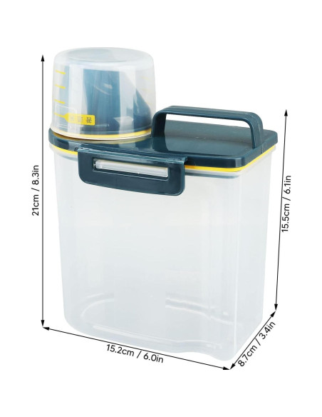 Contenedor de Almacenamiento de Alimentos PenRux 2L Transparente Contenedor de Almacenamiento de Alimentos PenRux 2L Transparente