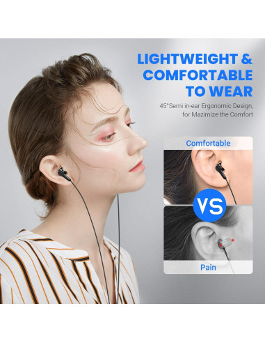 Auriculares USB C ASKUBSKU HiFi Estéreo con Micrófono