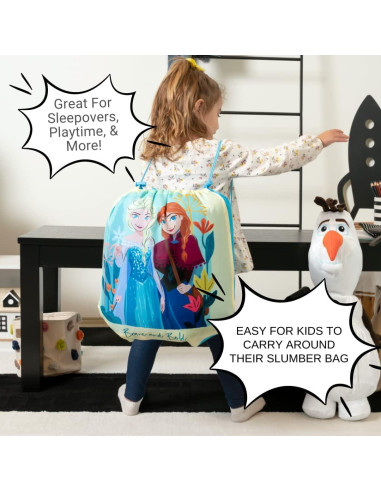 Juego de Bolsa de Dormir y Bandolera Frozen 2 Franco 116x66 cm
