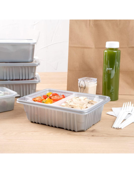 Bandejas de Plástico Transparentes 14 Onzas 100 Unidades Restaurantware Bandejas de Plástico Transparentes 14 Onzas 100 Unidades Restaurantware