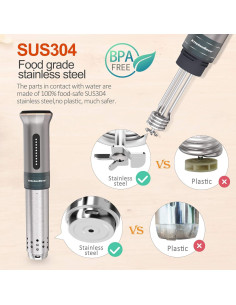 Máquina Sous Vide KitchenBoss G300: Circulador Térmico 1100W 2