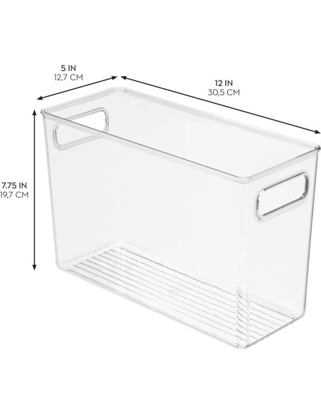 Contenedor Organizador Apilable iDesign Linus 30.5x12.7x19.7cm Contenedor Organizador Apilable iDesign Linus 30.5x12.7x19.7cm