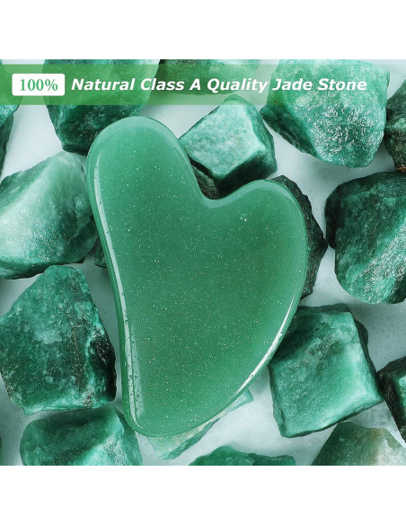 Herramienta Gua Sha Facial Jade Natural Desnice 8.5 cm Herramienta Gua Sha Facial Jade Natural Desnice 8.5 cm