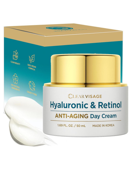 Crema Facial Anti-Envejecimiento Klar & Co 230g Ácido Hialurónico Retinol Crema Facial Anti-Envejecimiento Klar & Co 230g Ácido Hialurónico Retinol