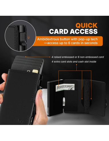 Billetera Pop Up Conceal Plus para Hombres con Bloqueo RFID