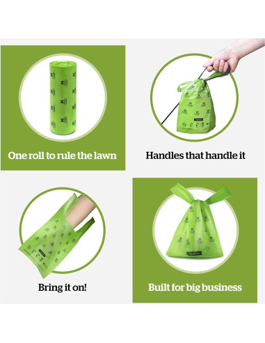 Bolsas Compostables Pogi para Desechos de Mascotas - 250 Unidades