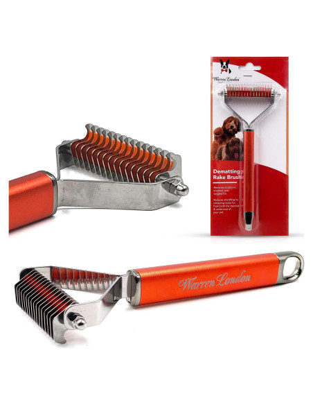 Cepillo Rascador Warren London para Perros y Gatos - Deshedding 2 en 1 Cepillo Rascador Warren London para Perros y Gatos - Deshedding 2 en 1