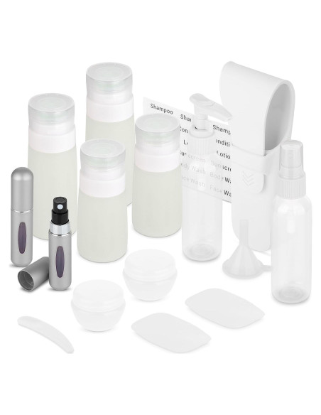 Kit de Botellas de Viaje Free Hand - 16 Piezas Aprobadas TSA Kit de Botellas de Viaje Free Hand - 16 Piezas Aprobadas TSA