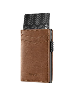 Billetera Slim VULKIT para Hombre con Bloqueo RFID - Capacidad 11 Tarjetas