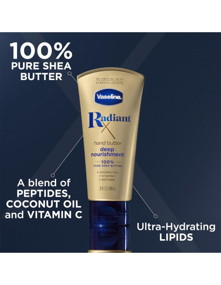 Set de Cuidado de Manos y Labios Vaseline - Mantequilla Radiant X 2-Pack Set de Cuidado de Manos y Labios Vaseline - Mantequilla Radiant X 2-Pack