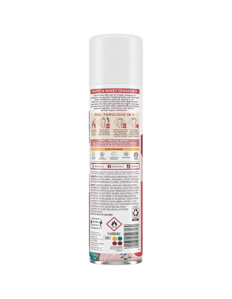Champú Seco Batiste Oro Rosa 162 g - Refresca y Da Volumen Champú Seco Batiste Oro Rosa 162 g - Refresca y Da Volumen