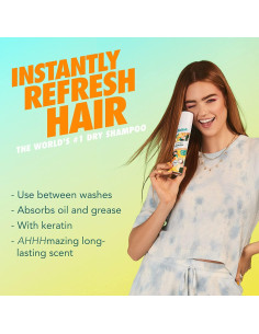 Champú Seco Batiste Tropical 190 g - Refresca y Absorbe Aceite 2