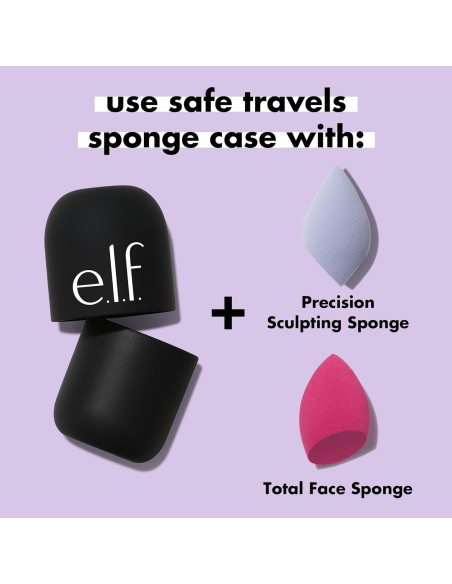 Estuche de Esponja de Viaje e.l.f. Cosmetics - Silicona Vegana Estuche de Esponja de Viaje e.l.f. Cosmetics - Silicona Vegana
